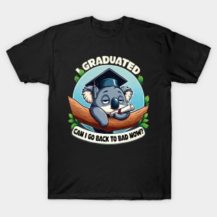 I Graduated Can I Go Back To Bed Now Class Of 2024 Graduate T-Shirt